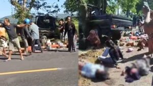 Kecelakaan Pikap di Lombok Barat, Bocah 8 Tahun Tewas, 21 Orang Luka-Luka