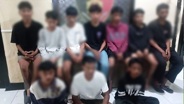 Polisi Tangkap 10 Terduga Pelaku Pengeroyokan di Kos-Kosan Mataram