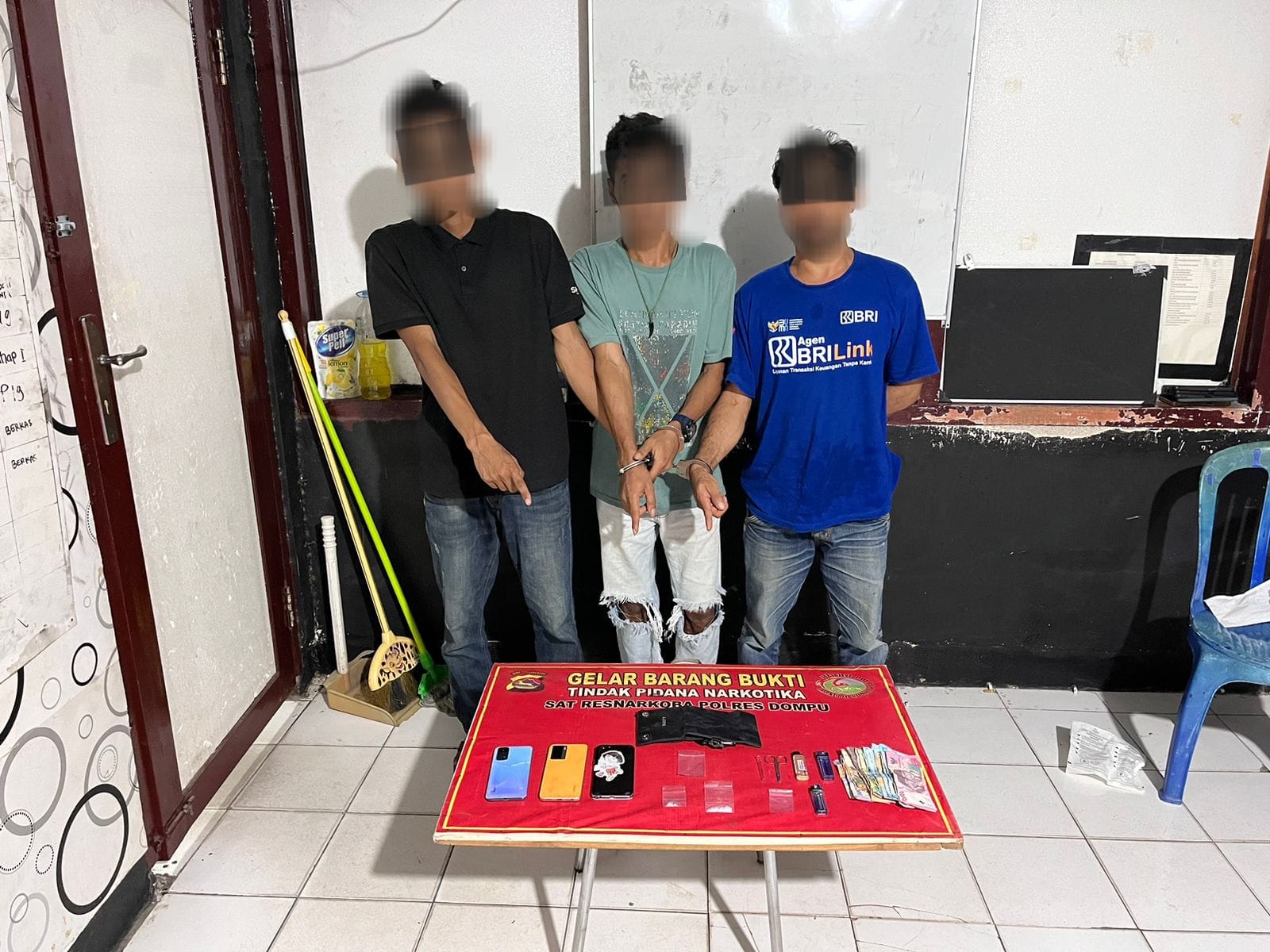 Pesta Sabu Digerebek Polisi di Dompu, Tiga Pria Diciduk