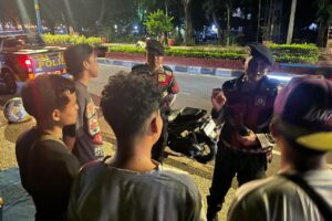 Cegah Gangguan Kamtibmas, Polresta Mataram Patroli Malam di Jalur Udayana