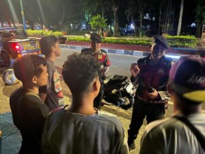 Cegah Gangguan Kamtibmas, Polresta Mataram Patroli Malam di Jalur Udayana